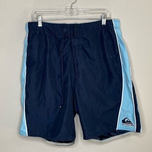 Quicksilver Men’s Blue Swim Trunks Size Large